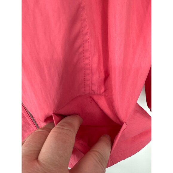 Chicos Womens Pink Zip-Up Lightweight Jacket W/ Adjustable Sleeves Size 3 US XL - Picture 3 of 9